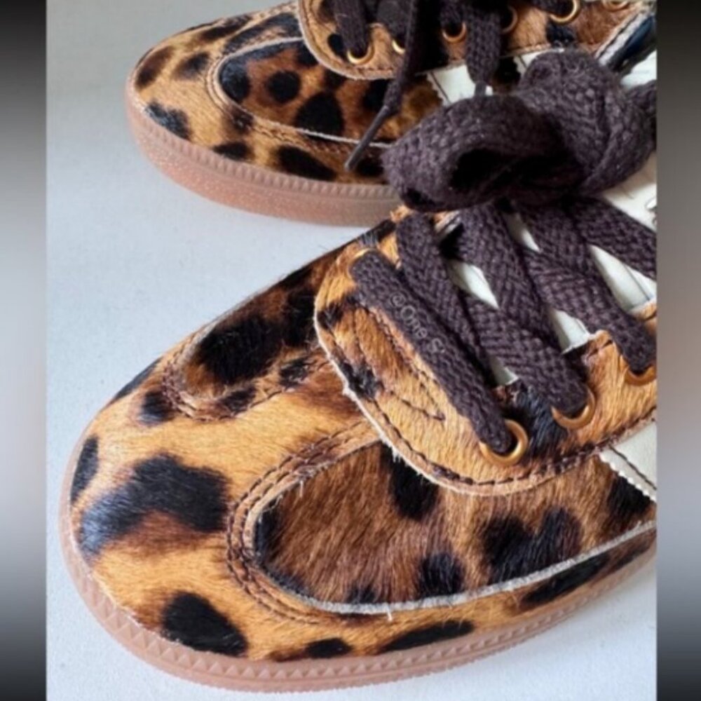 adidas Brown Leopard Platform Sneakers - Picture 5 of 6